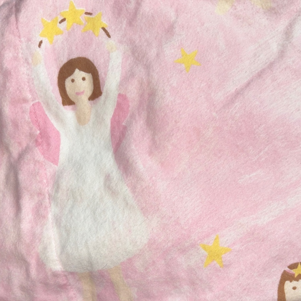 The Company Store Pink Princess Bedding Set Cotton Flannel Warm Girls Size Twin